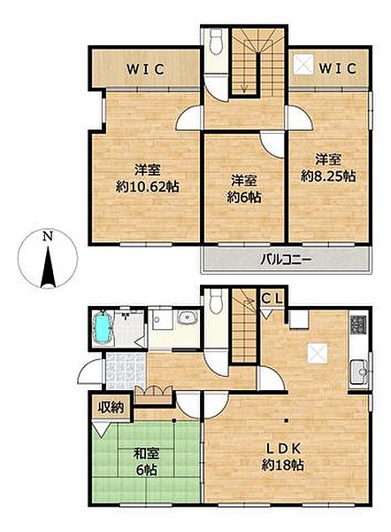 【間取り図(予定)】リフォーム後の間取り(予定)です。間取り変更を行い18帖のLDKと洋室4部屋の4LDKに生まれ変わります。外壁屋根塗装、水回り全て新品交換し、住み心地の良い住宅になりますよ。