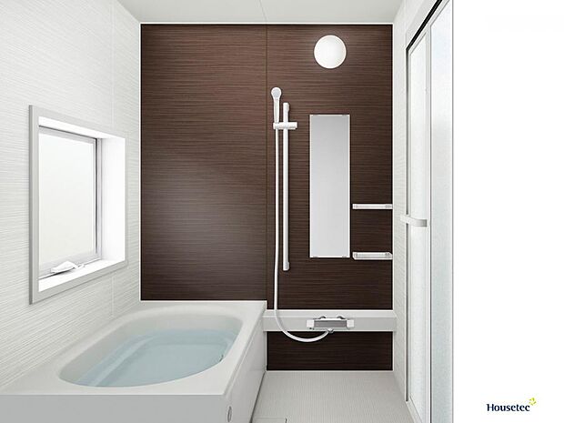 【同仕様写真】浴室はハウステック製0.75坪タイプのユニットバスに新品交換します。自動湯張り・追い焚き機能付で、いつでも温かいお湯につかれます。