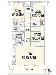 ファーストコート城東 3LDKの間取図画像