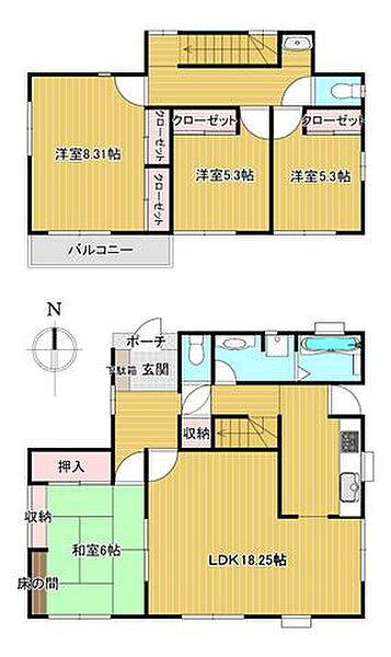 間取りを拡大表示