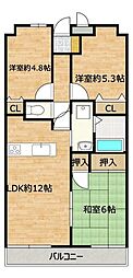 サンライズ太田 3LDKの間取図画像