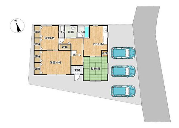 室内を拡大表示