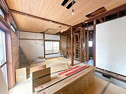 富岡市下高瀬　戸建て 3LDKのリビング/ダイニング