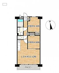 間取図画像 2LDK
