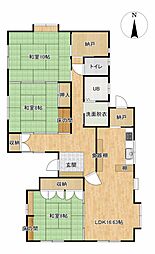 埴科郡坂城町大字坂城　戸建て 3LDKの間取り