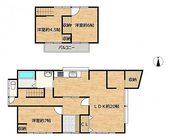 【リフォーム後・予定間取図】全室南向きの3LDKの間取です！キッチン→洗面→廊下・各居室の回遊動線のある、生活・家事にやさしいお家で新生活を始めませんか？