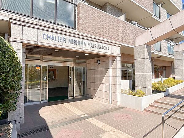 【エントランス】マンションの入り口です。毎日通る場所なのでゆとりがあり嬉しいですね。