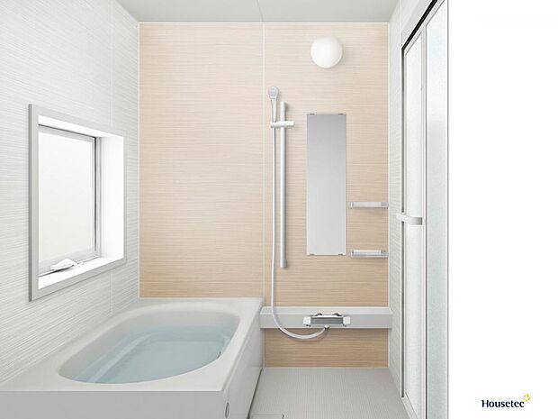 【同仕様写真/浴室】浴室はハウステック製の新品のユニットバスに交換します。1坪タイプで脚を伸ばしながら1日の疲れをゆっくり癒すことができますよ。