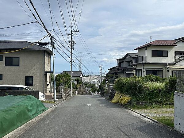 周辺環境　周辺は高台に位置しており、駿河湾が見下ろせます（6月8日撮影）