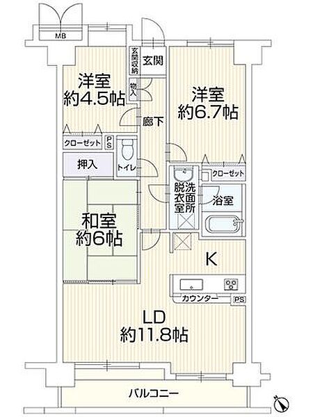 間取りを拡大表示