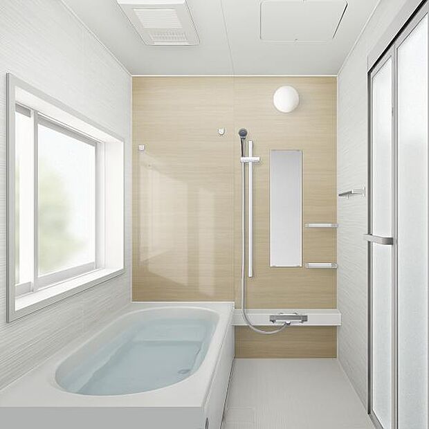 【同仕様写真/浴室】浴室はハウステック製の新品のユニットバスに交換します。足を伸ばせる1坪サイズの広々とした浴槽で、1日の疲れをゆっくり癒すことができますよ。