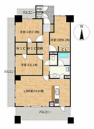 間取図画像 3LDK