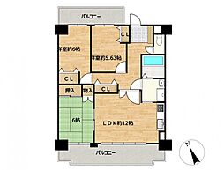 ライオンズマンション各務原 3LDKの間取図画像