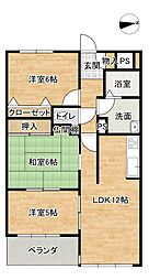 シティライフ桜橋 3LDKの間取図画像