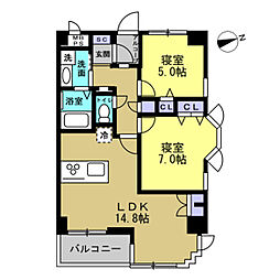 間取図画像 2LDK