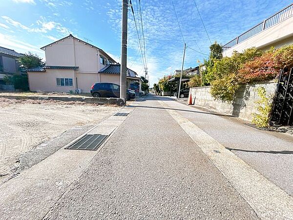 前面道路です。