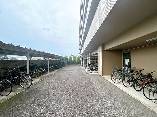 駐輪場です