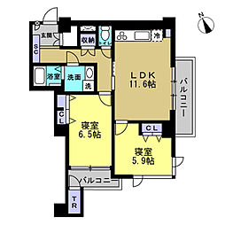 間取図画像 2LDK