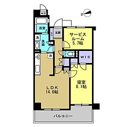 ヴァンデュール泉が丘 1SLDKの間取図画像