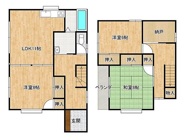 間取りを拡大表示