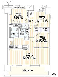 間取図画像 3LDK
