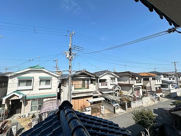 【リフォーム済】2階4.5帖からの眺望です。