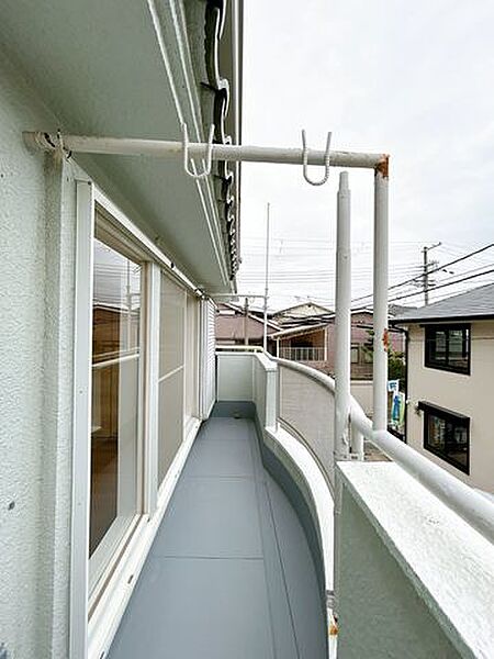 【リフォーム済み】南側のバルコニーです。