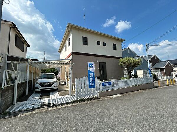 【現況販売】現地外観写真です。駐車縦列2台可能です。
