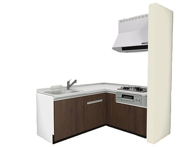 【同仕様写真】L型のキッチンを設置予定です。