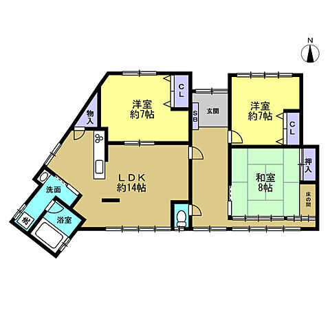 間取り 鳥取市鹿野町今市1726