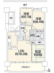 間取図画像 3LDK