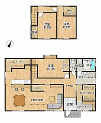 福山市能島3丁目　戸建て 3SLDKの間取り