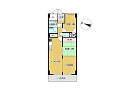 シーアイマンション福山 3LDKの間取図画像