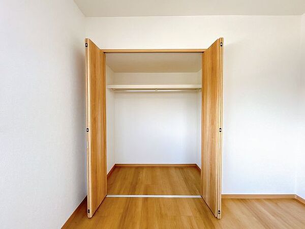 【リフォーム完了】2階南東側洋室の収納です。クローゼット扉に変更いたしました。