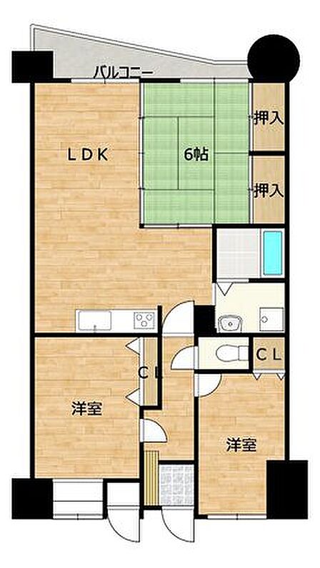 3LDK 間取り
