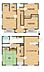 間取り：【間取り図】リビングに加えて4部屋ある4LDKの住宅です。南向きなので、採光がとれるため日当たり良好です。