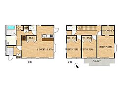 西条市大町　戸建て 3SLDKの間取り