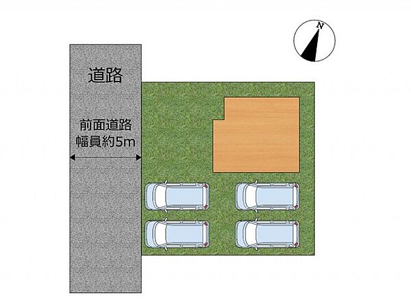 【リフォーム済】南庭部分を拡張し、土間コンクリートを打設して駐車合計4台可能になりますした。