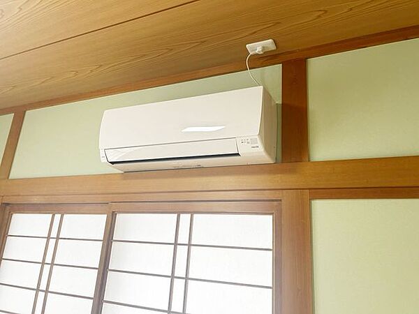 【リフォーム済】1階和室にはエアコンを設置しました。