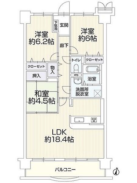 間取り：338000054533