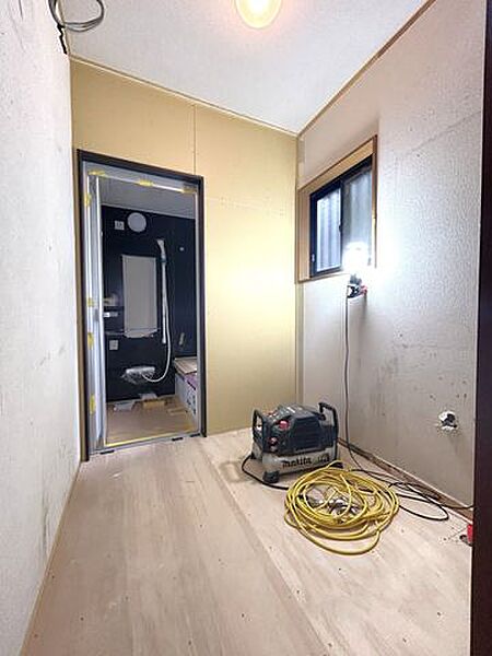 【リフォーム中】洗面脱衣場。