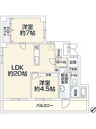 間取図画像 2LDK