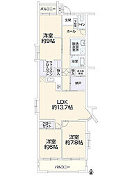 間取図画像 3SLDK