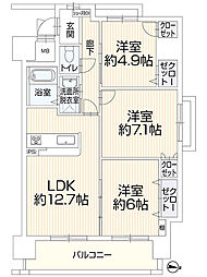 間取図画像 3LDK