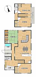 佐伯市女島3丁目　戸建て 4LDKの間取り
