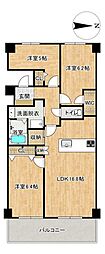 季の坂パーク・ホームズ壱番館 3LDKの間取図画像