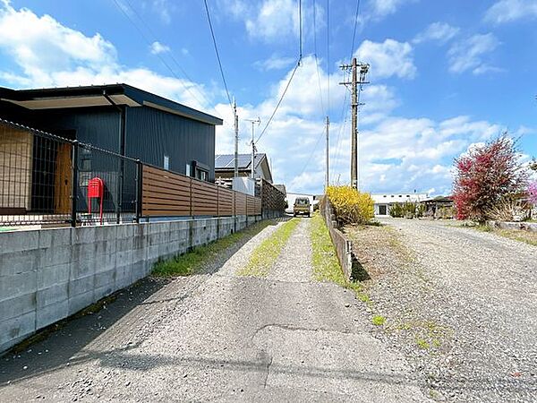 【通路状況】前面道路からの通路です。除草を行います。
