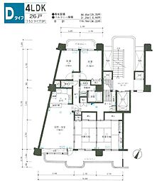 小田急サンシティ鴨池1号棟 3LDKの間取図画像