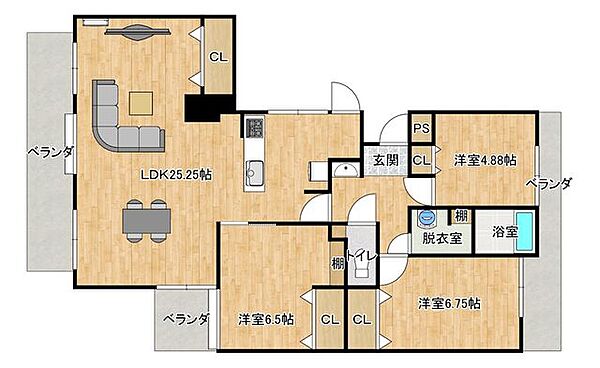 間取り：346000048409