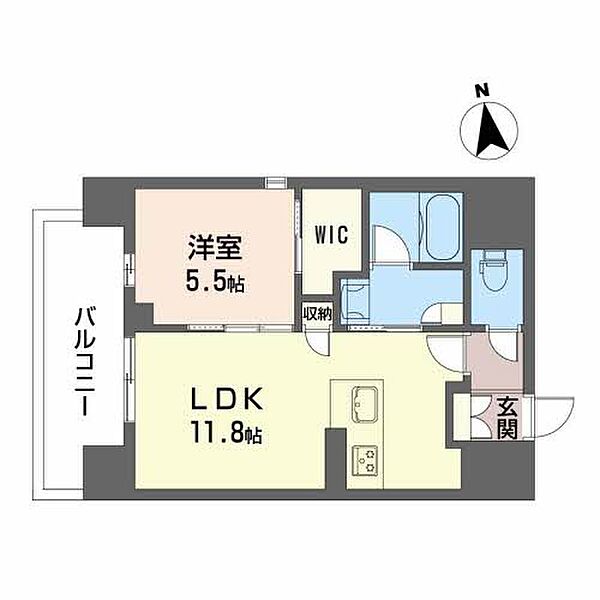 兵庫県川西市中央町(賃貸マンション1LDK・7階・45.30㎡)の写真 その2